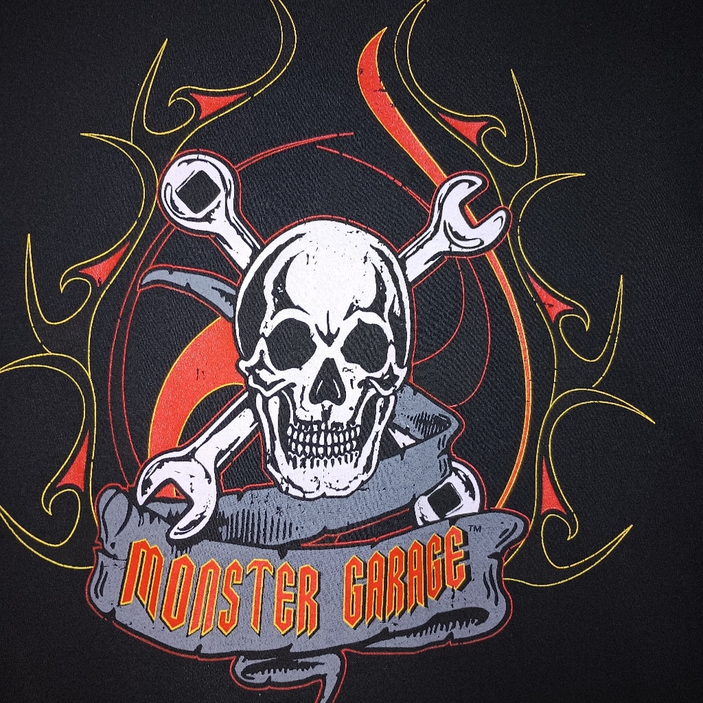Men's Monster Garage 2003‎ Skull On The back T-shirt XL